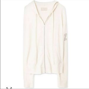 Zadig & Voltaire Off White Cashmere Hoodie NWT!